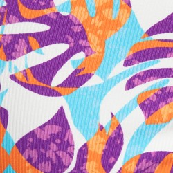 Tanga de la marca ES COLLECTION - Jardín Rib String Edición Limitada - Turquesa - Ref : UN654 C08