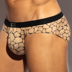 Slip, Tanga de la marque ES COLLECTION - Bikini Piedra Seca Edition Limitée - Noir - Ref : UN641 C10