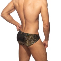 Slip, Tanga de la marque ADDICTED - Bikini Gold Stones Edition Limitée - Noir - Ref : ADP20 C10
