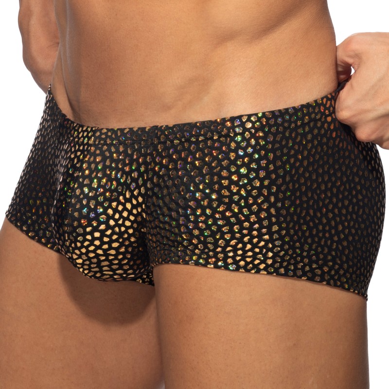 Boxer, shorty de la marque ADDICTED - Trunk Gold Stones Edition Limitée - Noir - Ref : ADP21 C10