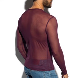 Long Sleeves of the brand ES COLLECTION - Net Long Sleeves Limited Edition T-Shirt - Purple - Ref : TS360 C14