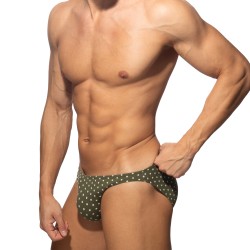 Brief of the brand ADDICTED - Bikini Dots - Khaki - Ref : AD1401 C12