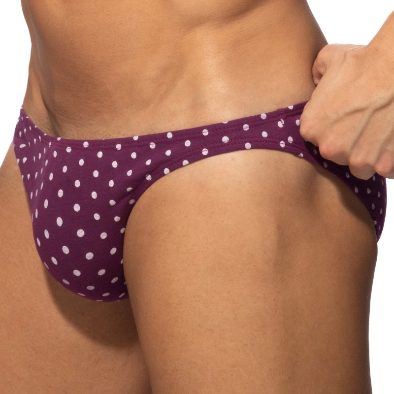 Brief of the brand ADDICTED - Bikini Dots - Purple - Ref : AD1401 C14