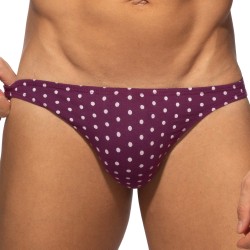 Slip, Tanga de la marque ADDICTED - Bikini Cum Dots - Violet - Ref : AD1401 C14
