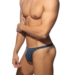 Thong of the brand ADDICTED - Thong Dots - Navy - Ref : AD1402 C09