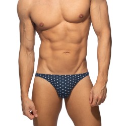 Thong of the brand ADDICTED - Thong Dots - Navy - Ref : AD1402 C09