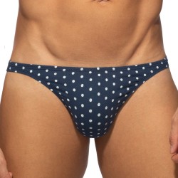 Thong of the brand ADDICTED - Thong Dots - Navy - Ref : AD1402 C09