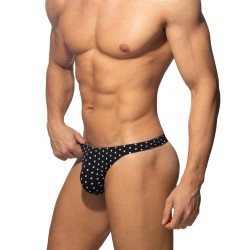 String de la marque ADDICTED - String Cum Dots - Noir - Ref : AD1402 C10