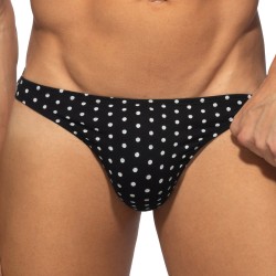 Thong of the brand ADDICTED - Thong Dots - Black - Ref : AD1402 C10