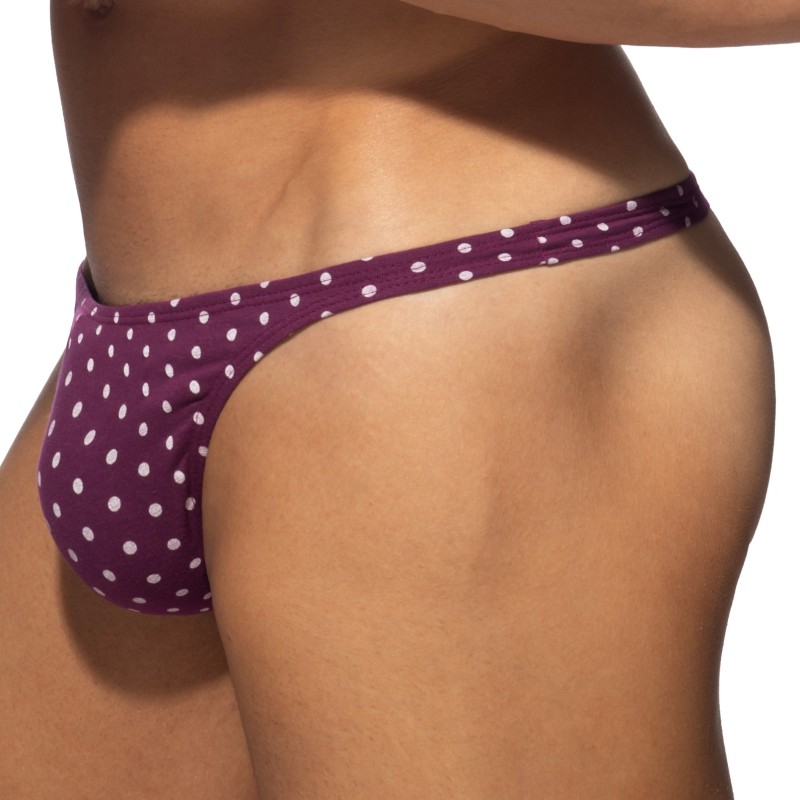 String de la marque ADDICTED - String Cum Dots - Violet - Ref : AD1402 C14