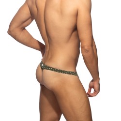 String de la marque ADDICTED - String Cum Dots - Kaki - Ref : AD1402 C12