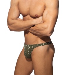 String de la marque ADDICTED - String Cum Dots - Kaki - Ref : AD1402 C12