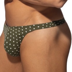 Thong of the brand ADDICTED - Thong Dots - Khaki - Ref : AD1402 C12