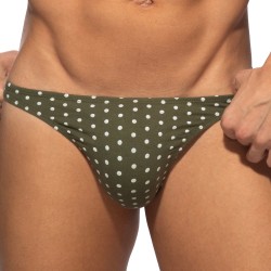 Thong of the brand ADDICTED - Thong Dots - Khaki - Ref : AD1402 C12