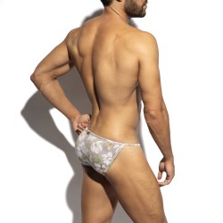 Slip, Tanga de la marque ES COLLECTION - Bikini Jasmine Edition Limitée - Beige - Ref : UN639 C28