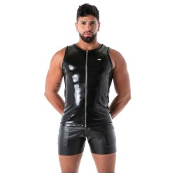 Débardeur de la marque TOF PARIS - Débardeur Latex Zip Seconde Peau - Ref : TOF633N