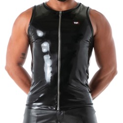 Débardeur de la marque TOF PARIS - Débardeur Latex Zip Seconde Peau - Ref : TOF633N