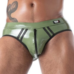 Brief of the brand TOF PARIS - copy of Slip Bottomless Latex Seconde Peau - Ref : TOF638K