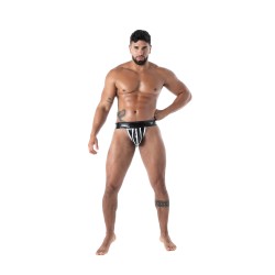 Jock strap de la marque TOF PARIS - Jock Zip Latex Seconde Peau - Noir - Ref : TOF639N