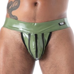 Jockstraps of the brand TOF PARIS - copy of Jock Zip Latex Seconde Peau - Ref : TOF639K