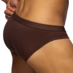 Slip Essential AD - Marron - ADDICTED : vente slips et bandeaux pou...