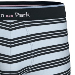 Packs of the brand EDEN PARK - Lot de 2 boxers Eden Park rayés - bleu / marine - Ref : EP1221H95P2 BL137