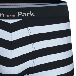 Lot de 2 boxers Eden Park rayés - bleu ciel - Eden Park : vente de ...
