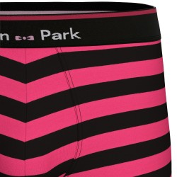 Lot de 2 boxers Eden Park rayés - fushia - Eden Park : vente de Lot...