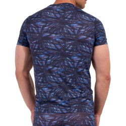 Manches courtes de la marque HOM - Tee-Shirt V Neck Star Island - Ref : 403109 P0BI