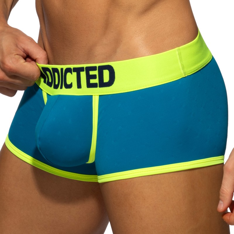 Trunk Swimderwear Dot Dot Dot Edition Limitée - Bleu Paon - ADDICTE...