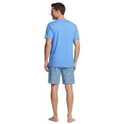 Pyjacourt de la marque IMPETUS - Pyjama Court En Coton Impetus - bleu - Ref : IM1513P0700 BL144