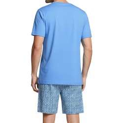 Pyjacourt de la marque IMPETUS - Pyjama Court En Coton Impetus - bleu - Ref : IM1513P0700 BL144