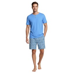 Pijamas cortos de la marca IMPETUS - Pijama corto de algodón Impetus - azul - Ref : IM1513P0700 BL144