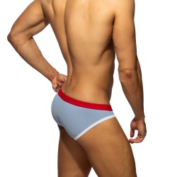 Slip, Tanga de la marque ADDICTED - Slip Jeans Pique Sports Edition Limitée - Bleu - Ref : AD1409 C16