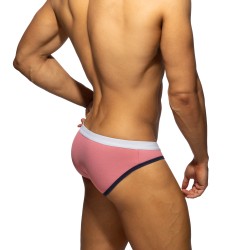 Slip, Tanga de la marque ADDICTED - Slip Jeans Pique Sports Edition Limitée - Rouge - Ref : AD1409 C06