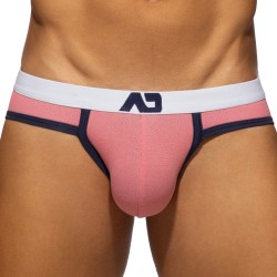 Slip, Tanga de la marque ADDICTED - Slip Jeans Pique Sports Edition Limitée - Rouge - Ref : AD1409 C06