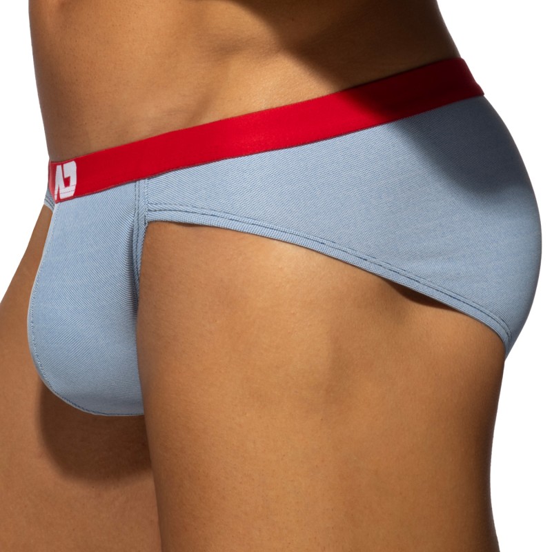 Brief of the brand ADDICTED - Limited Edition Pique Jeans Bikini - Blue - Ref : AD1417 C16