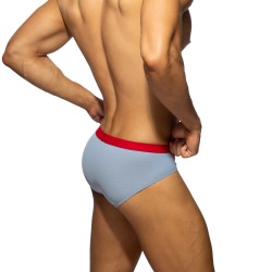 Slip, Tanga de la marque ADDICTED - Bikini Jeans Pique Edition Limitée - Bleu - Ref : AD1417 C16