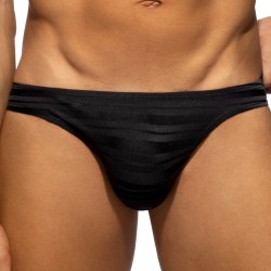 Slip, Tanga de la marque ADDICTED - Bikini Black Stripes Edition Limitée - Ref : AD1419 C10
