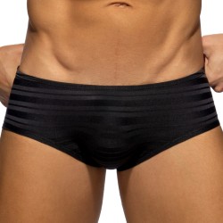 Slip, Tanga de la marque ADDICTED - Slip Black Stripes Edition Limitée - Ref : AD1420 C10