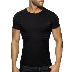 Manches courtes de la marque ADDICTED - T-shirt Black Stripes Edition Limitée - Ref : AD1421 C10