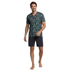 Pyjacourt de la marque IMPETUS - Pyjama Court Emeraude Prestige - Ref : IM1510P1300 GN122