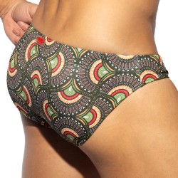 Slip de Bain Peacock Print Edition Limitée - Kaki - ES collection :...