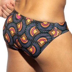 Slip da bagno in edizione limitata stampa Peacock - Nero - ES colle...