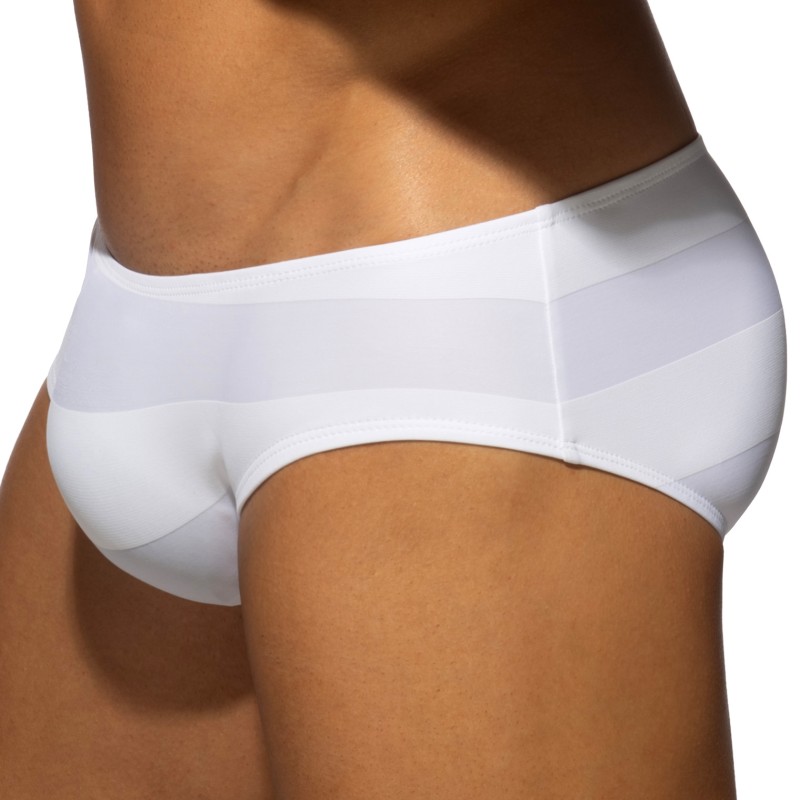 Slip Thick Stripes Edition Limitée - Blanc - ADDICTED : vente slips...