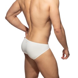 Brief of the brand ADDICTED - Bikini Soft Pique - Blanc - Ref : AD1406 C01