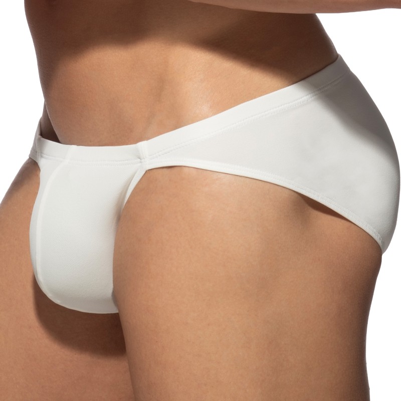 Brief of the brand ADDICTED - Bikini Soft Pique - Blanc - Ref : AD1406 C01