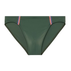 Micro Slip de Bain Nautical Cup HOM - Kaki - HOM : vente slip de ba...