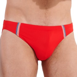 Micro Slip de Bain Nautical Cup HOM - Rouge - HOM : vente slip de b...