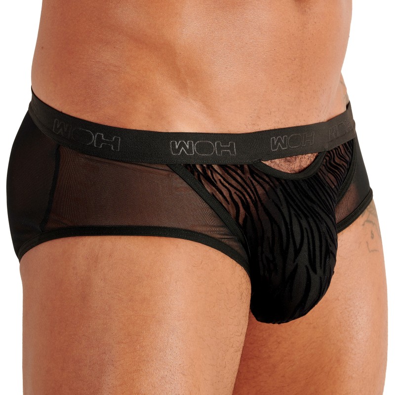 Slip de la marca WOH - Mini Briefs Atractivo Personal WOH - Black - Ref : 463046 0004